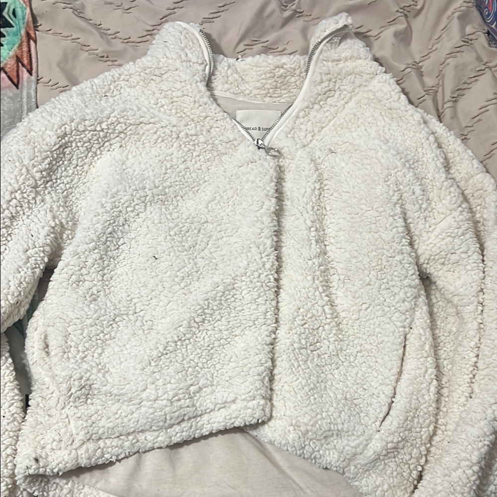 Thread & Supply Cream Sherpa Cardigan